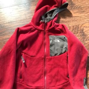Boys north face hooded jacket